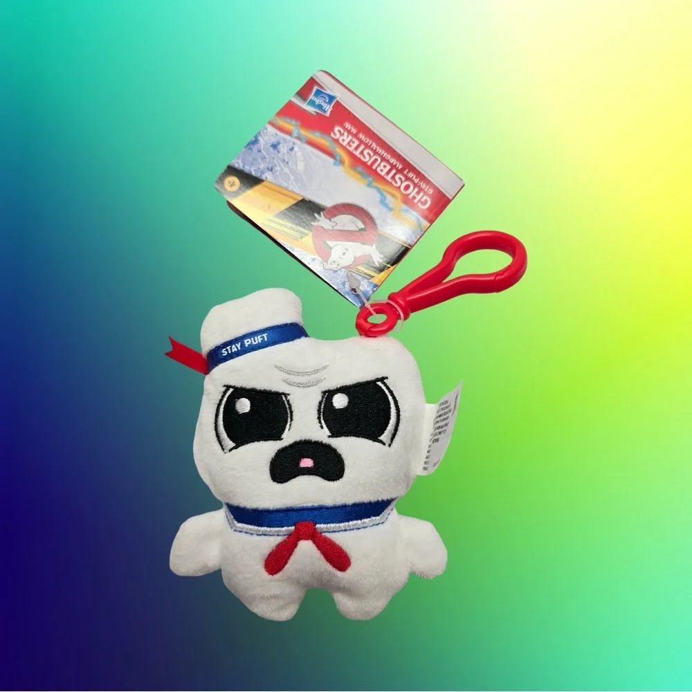 Ghostbusters‎ Slimer & Stay Puft Plush Keychain Lot Movie Collectible